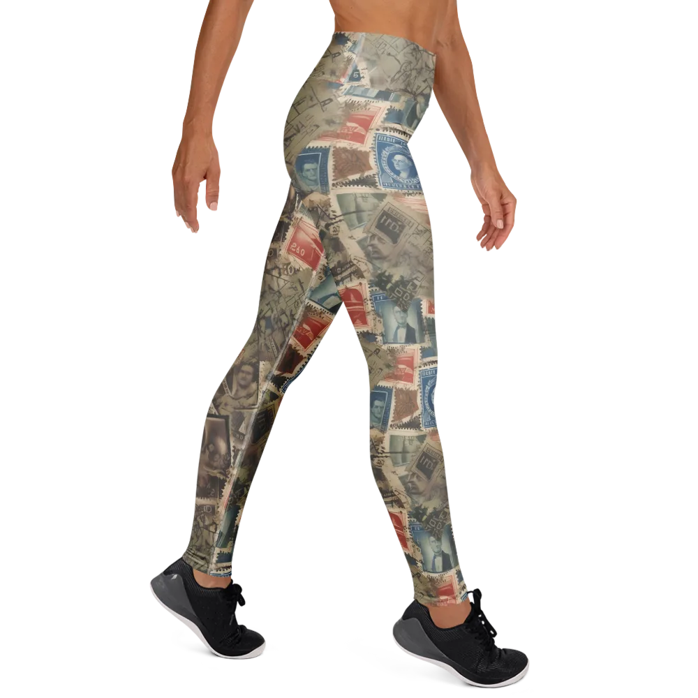Postmark Reverie on Yoga Leggings — Right