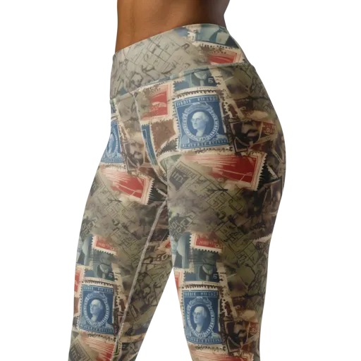 Postmark Reverie on a Yoga Leggings