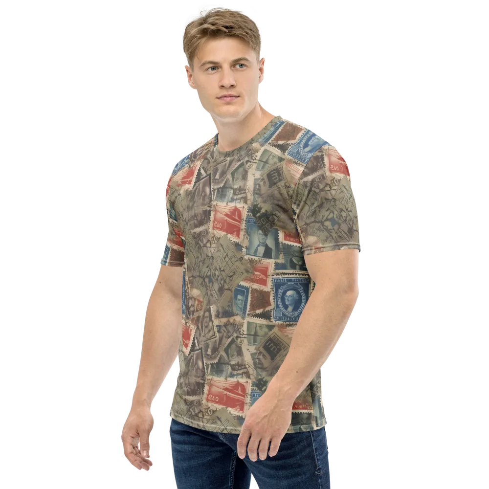 Postmark Reverie on Men's Crew Neck T-Shirt — Left