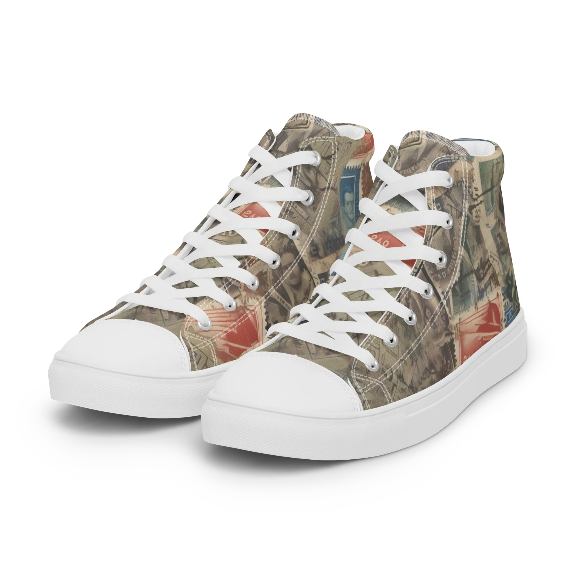 Postmark Reverie on Women's High Top Canvas Shoes — Left Front