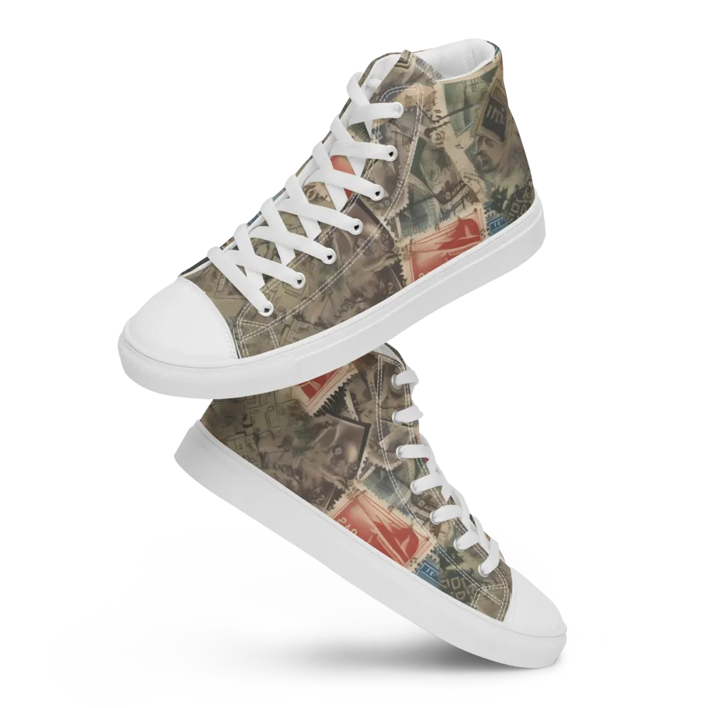 Postmark Reverie on Women's High Top Canvas Shoes — Front