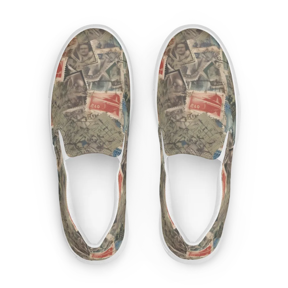 Postmark Reverie on Men's Slip-On Canvas Shoes — Front