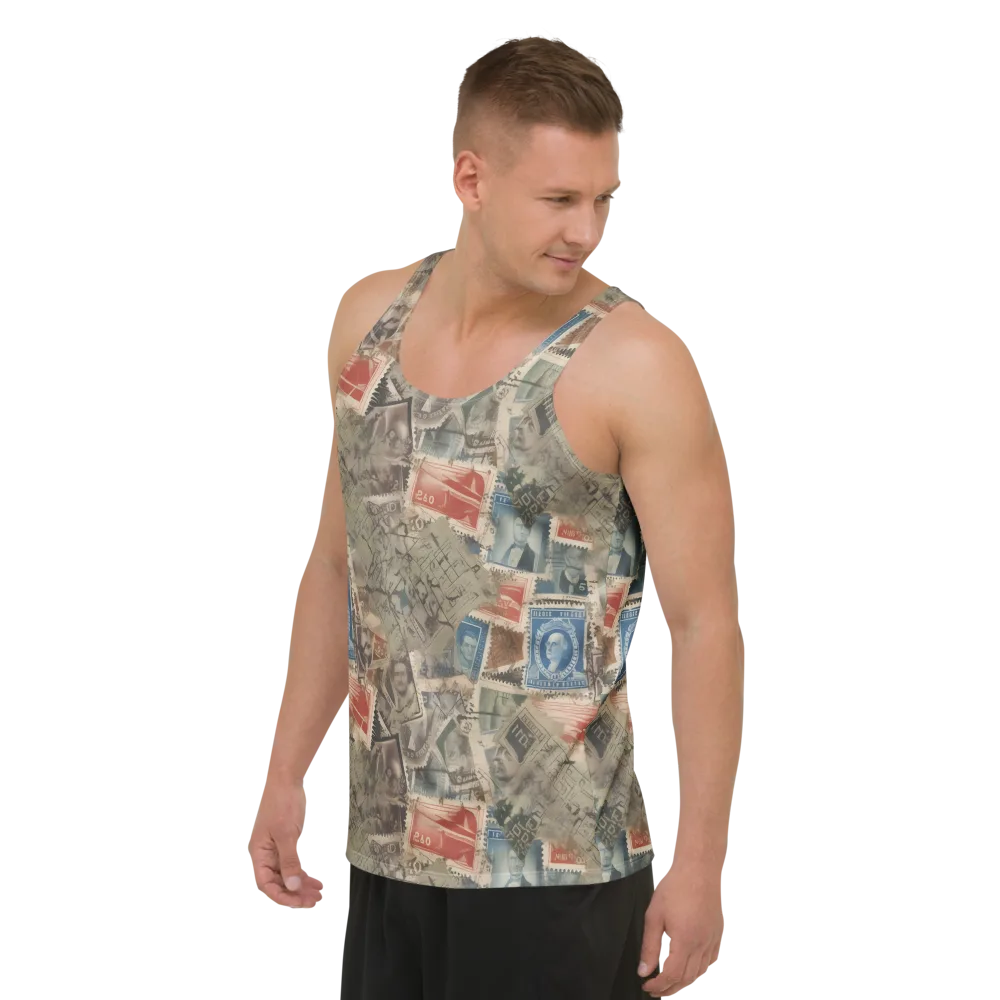 Postmark Reverie on Men's Tank Top — Left Front