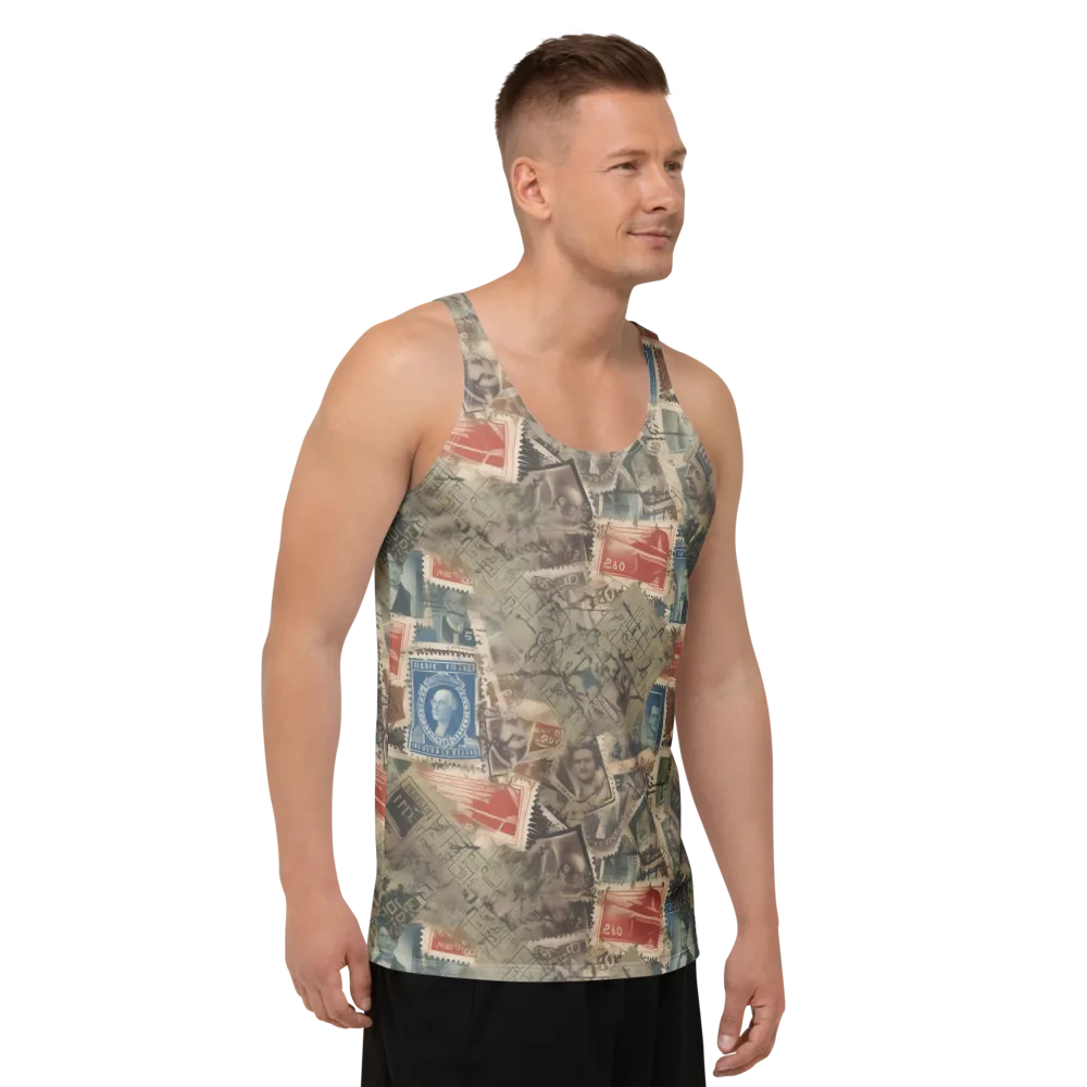 Postmark Reverie on Men's Tank Top — Right Front