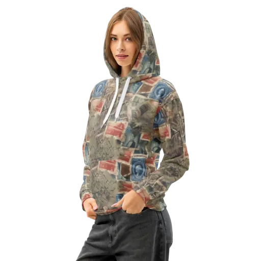 Postmark Reverie on a Cotton Hoodie