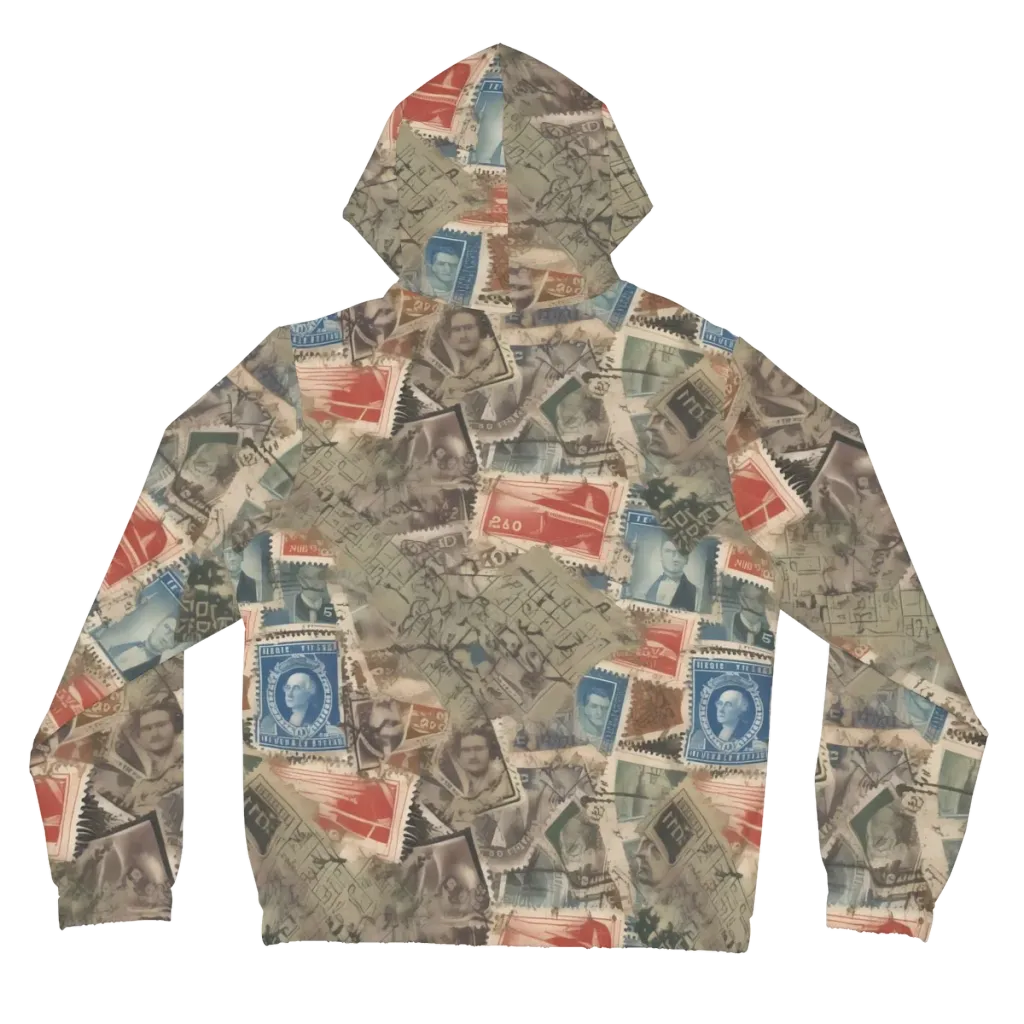 Postmark Reverie on Women's Full-Zip Hoodie — Back