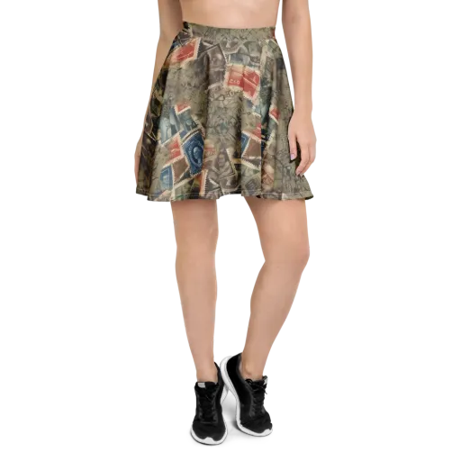 Postmark Reverie on a Skater Skirt
