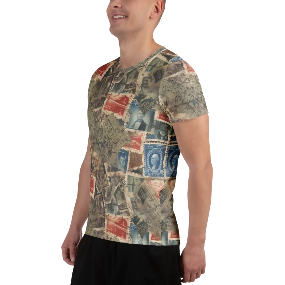 Postmark Reverie on Men's Athletic T-Shirt — Left