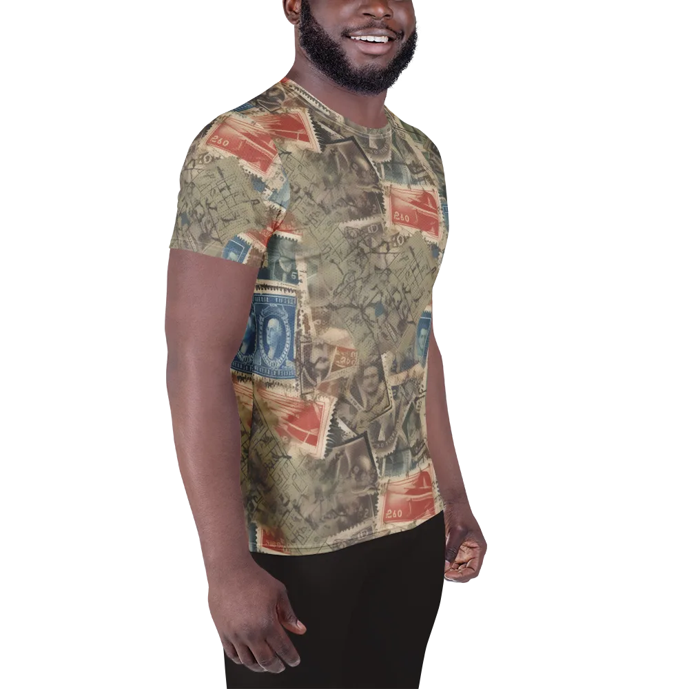 Postmark Reverie on Men's Athletic T-Shirt — Right