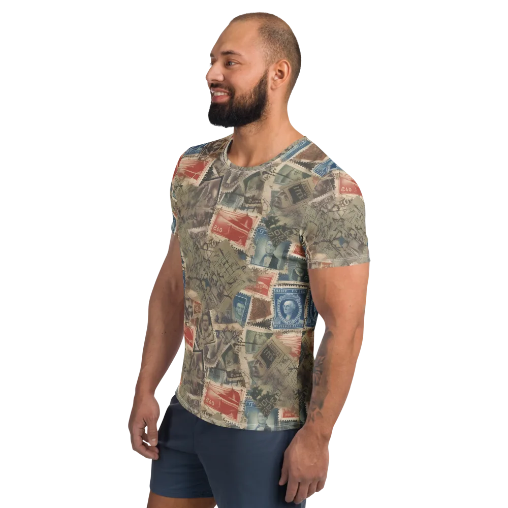 Postmark Reverie on Men's Athletic T-Shirt — Left