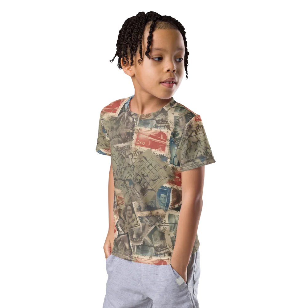 Postmark Reverie on Kids Crew Neck T-Shirt — Left Front