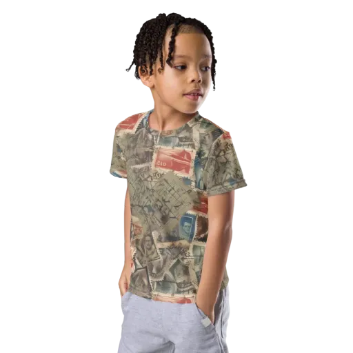 Postmark Reverie on a Kids Crew Neck T-Shirt