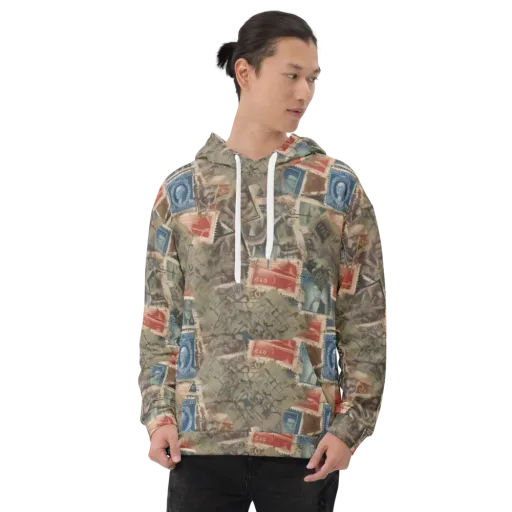 Postmark Reverie on a Hoodie