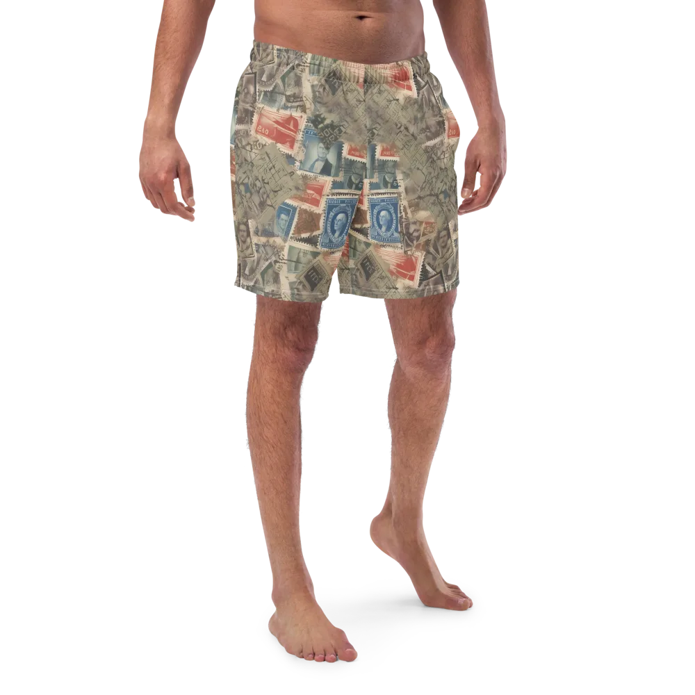 Postmark Reverie on Swim Trunks — Front