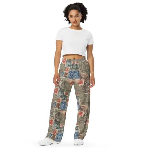 Postmark Reverie on a Wide-Leg Pants