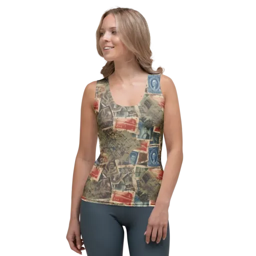 Postmark Reverie on a Women's Tank Top
