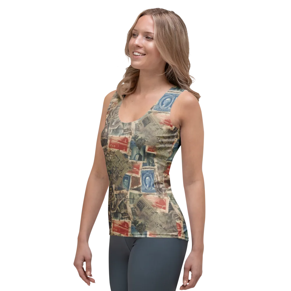 Postmark Reverie on Women's Tank Top — Left Front