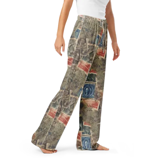 Postmark Reverie on a Women's Pajama Pants