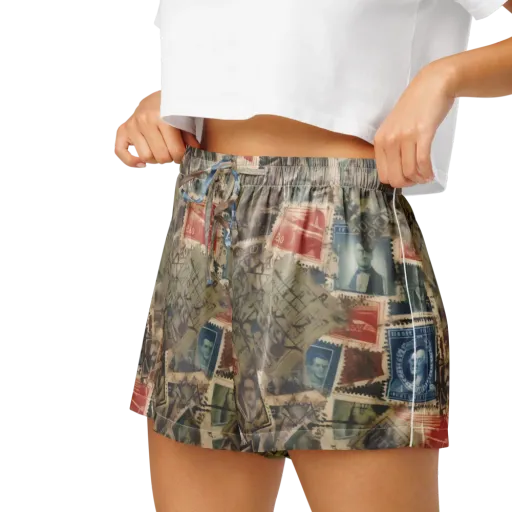 Postmark Reverie on a Women's Pajama Shorts