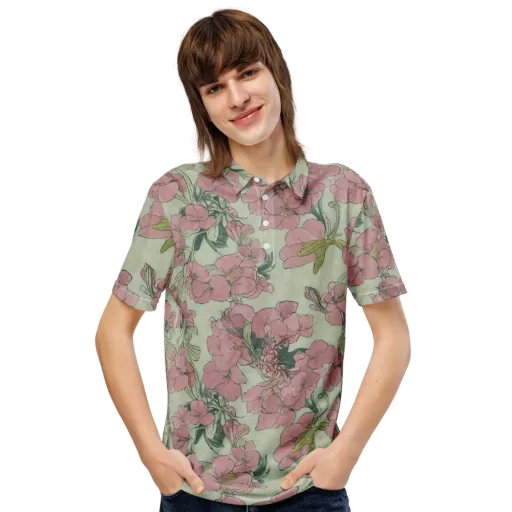 Rosewater Archive on a Men's Slim Fit Polo Shirt