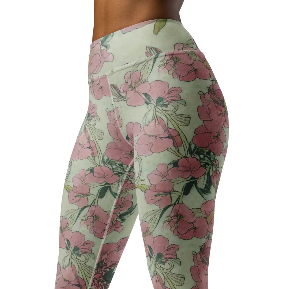 Rosewater Archive on Yoga Leggings — Left Front