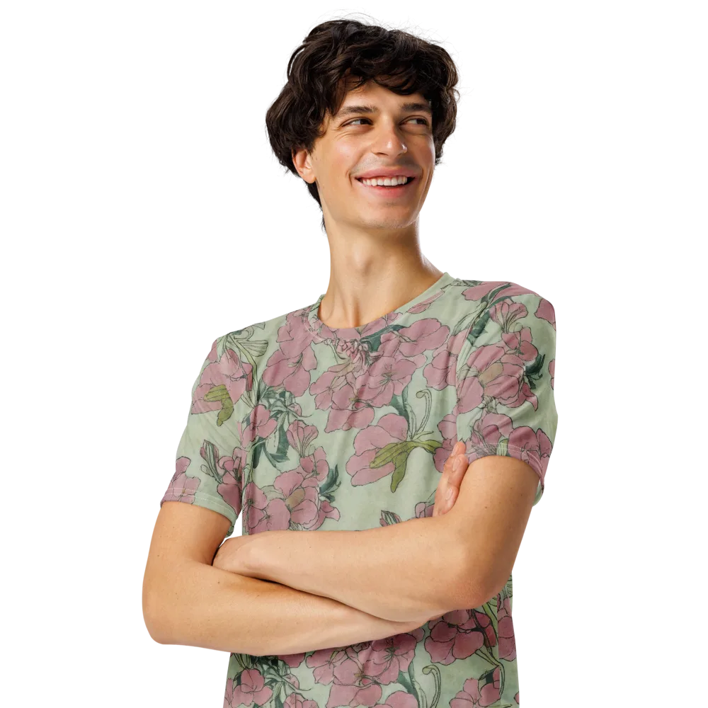 Rosewater Archive on Men's Crew Neck T-Shirt — Left Front