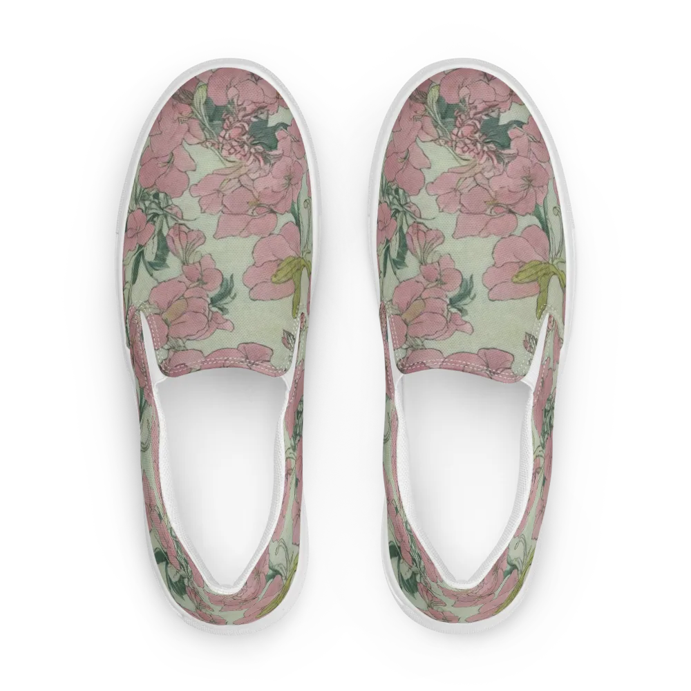 Rosewater Archive on Men's Slip-On Canvas Shoes — Front
