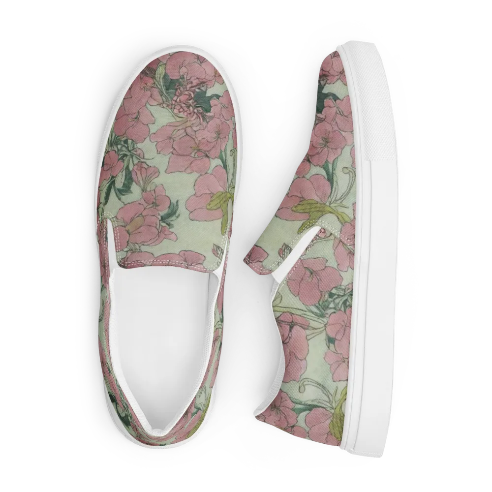 Rosewater Archive on Men's Slip-On Canvas Shoes — Front
