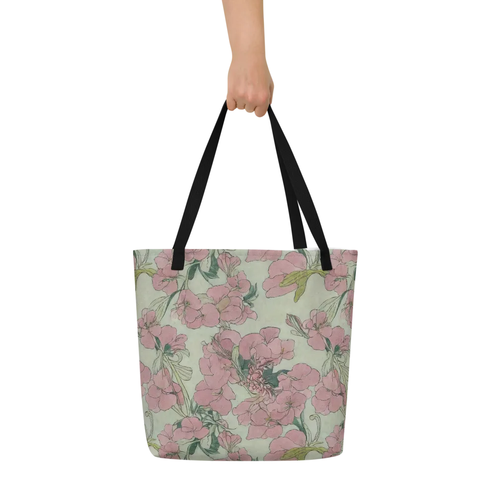 Rosewater Archive on Large Tote Bag W/ Pocket — Front
