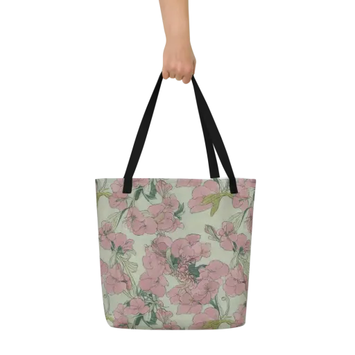 Rosewater Archive on a Large Tote Bag W/ Pocket