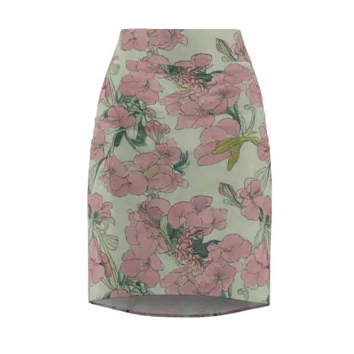Rosewater Archive on a Pencil Skirt