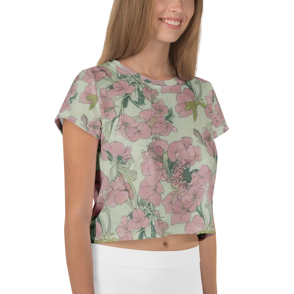 Rosewater Archive on Crop Tee — Right