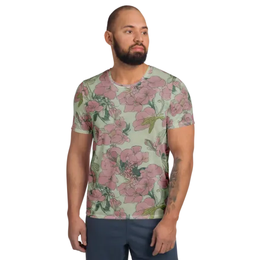Rosewater Archive on a Men's Athletic T-Shirt