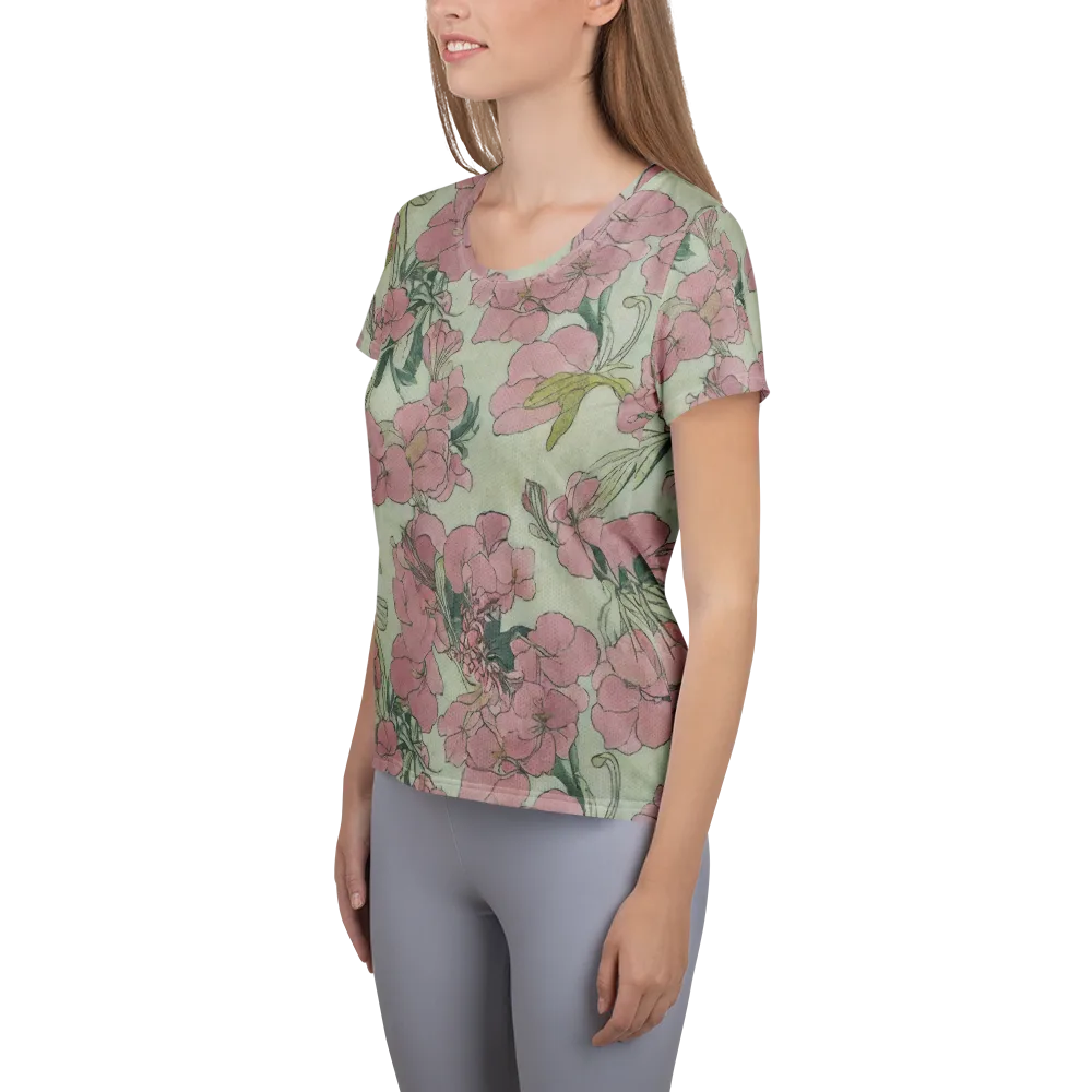 Rosewater Archive on Women's Athletic T-Shirt — Left