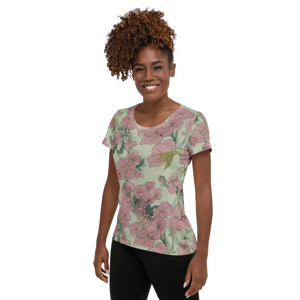 Rosewater Archive on Women's Athletic T-Shirt — Left