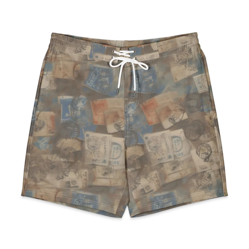 Air Mail Haze on Men's Board Shorts — Front