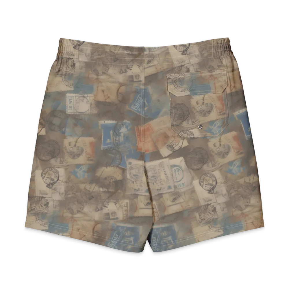 Air Mail Haze on Men's Board Shorts — Back