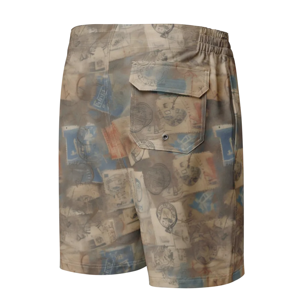 Air Mail Haze on Men's Board Shorts — Back