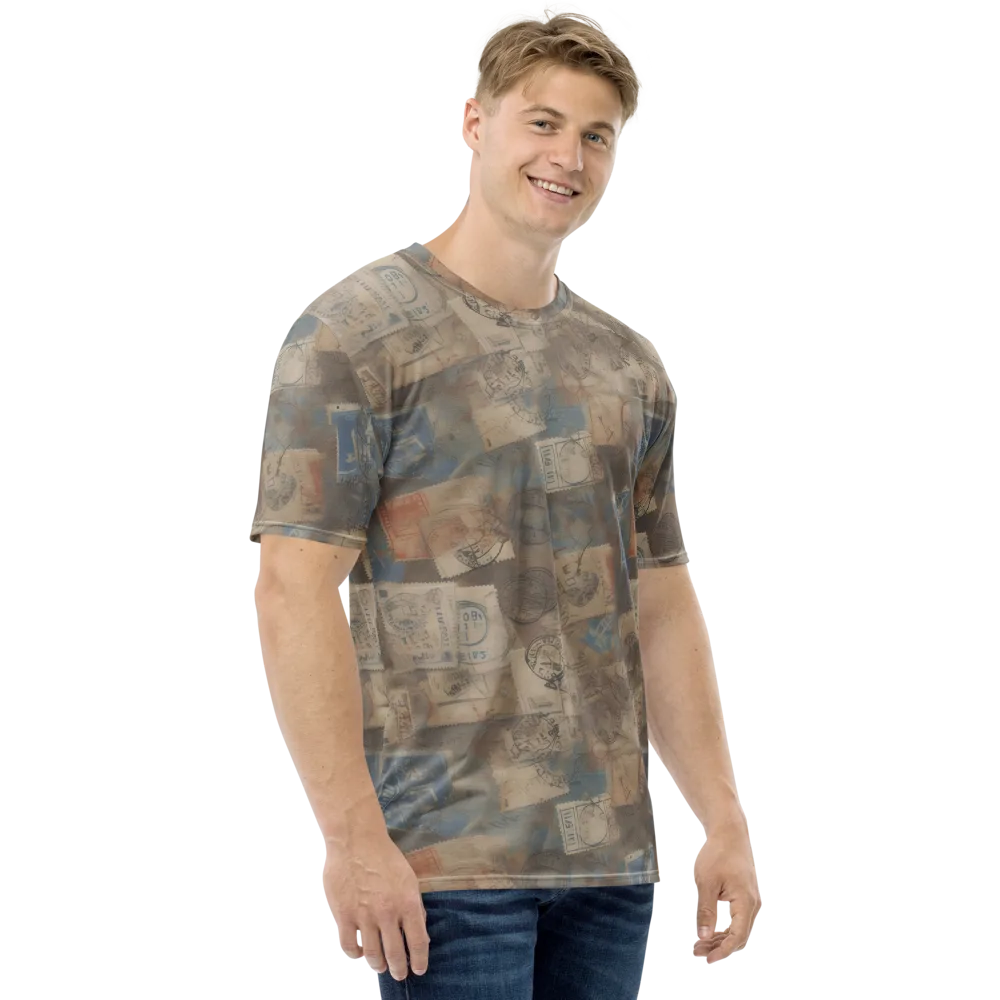 Air Mail Haze on Men's Crew Neck T-Shirt — Right