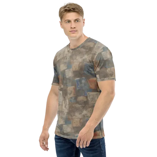 Air Mail Haze on a Men's Crew Neck T-Shirt