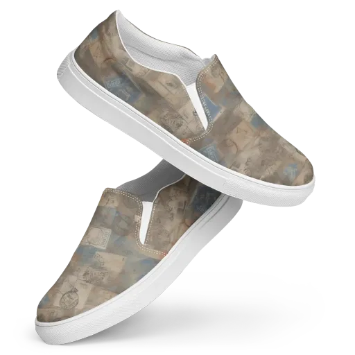 Air Mail Haze on a Women's Slip-On Canvas Shoes