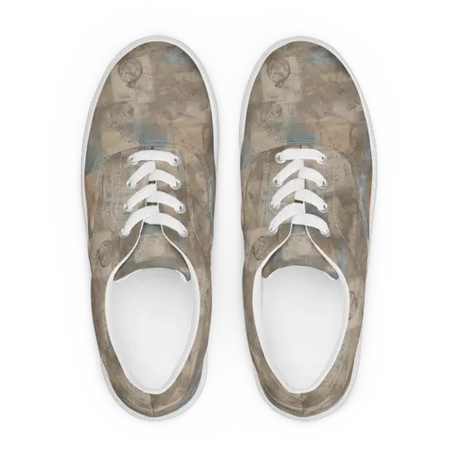 Air Mail Haze on a Men's Lace-Up Canvas Shoes