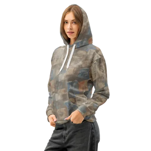 Air Mail Haze on a Cotton Hoodie