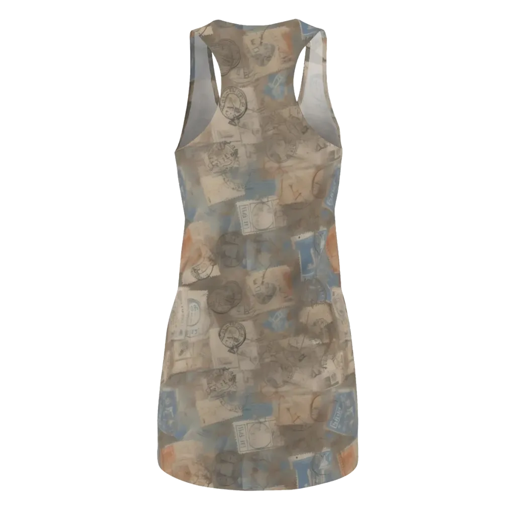 Air Mail Haze on Racerback Dress — Back