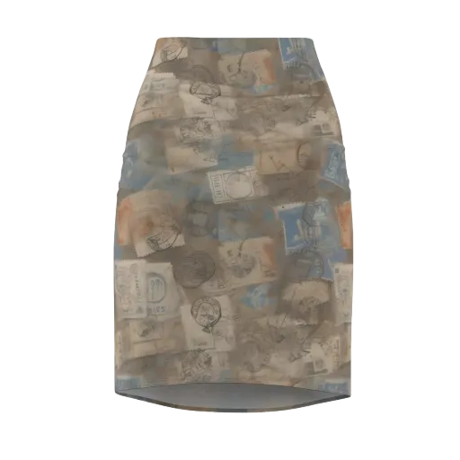 Air Mail Haze on a Pencil Skirt