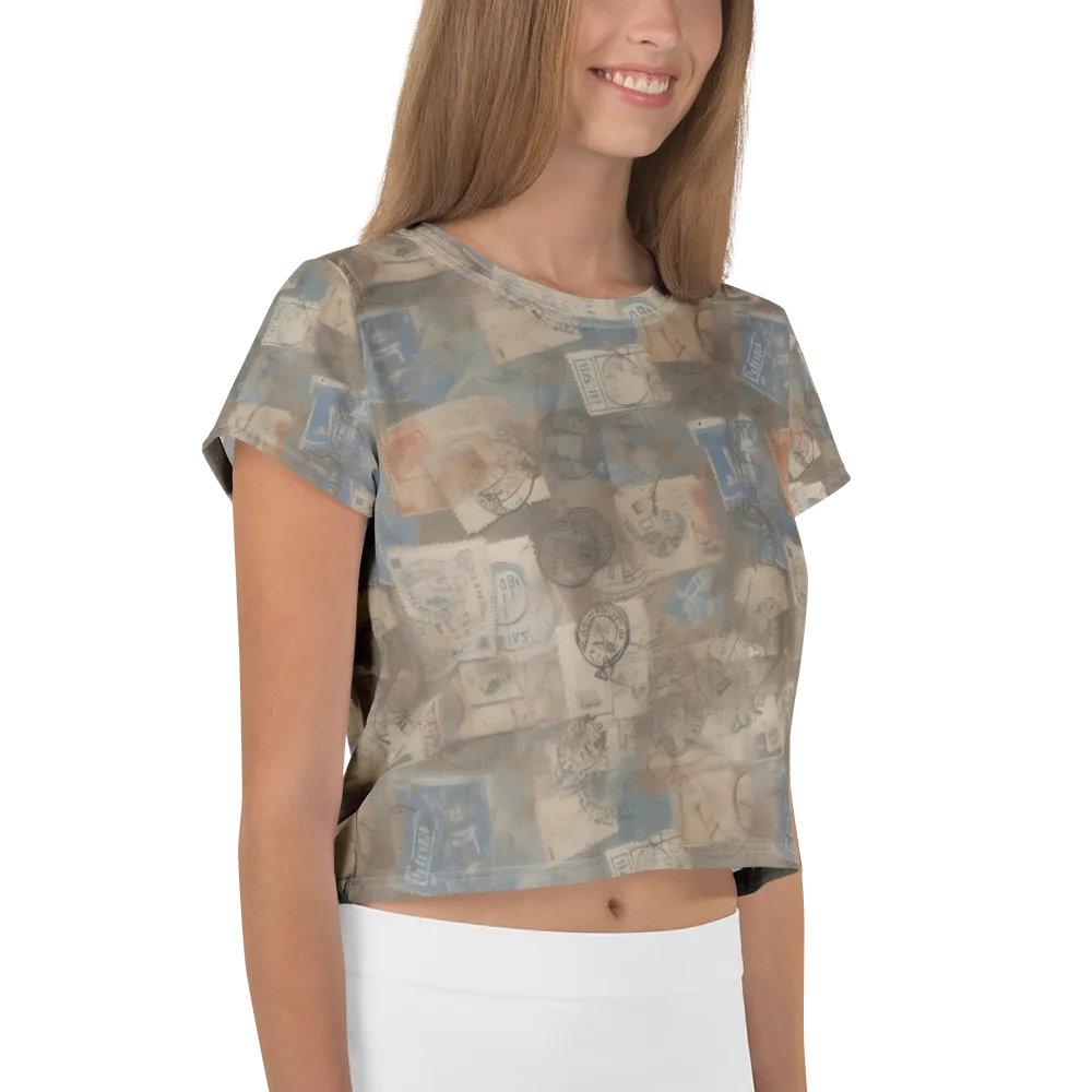 Air Mail Haze on Crop Tee — Right