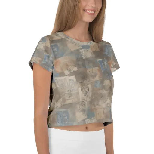 Air Mail Haze on a Crop Tee