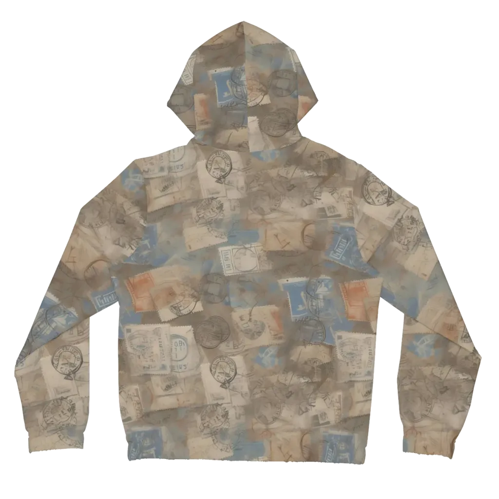 Air Mail Haze on Women's Full-Zip Hoodie — Back