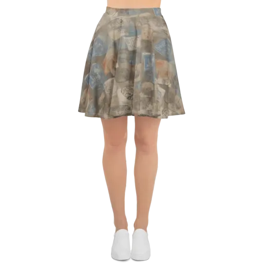 Air Mail Haze on a Skater Skirt