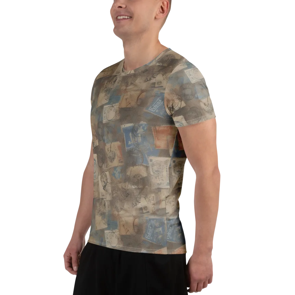 Air Mail Haze on Men's Athletic T-Shirt — Left